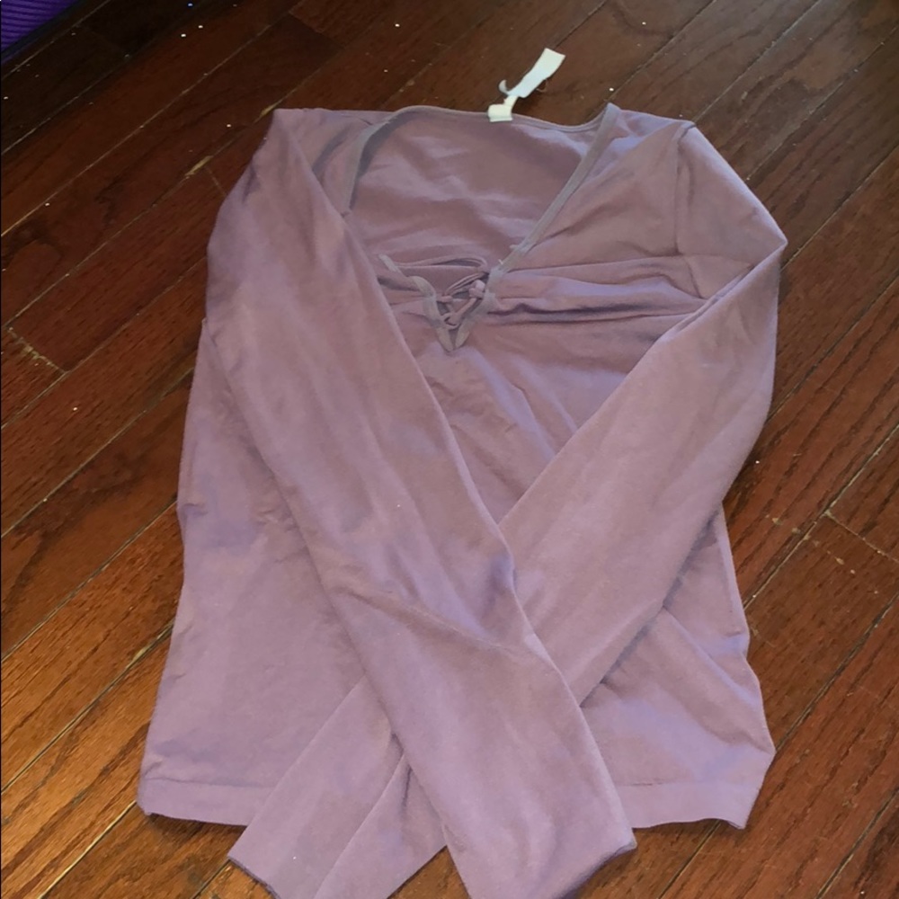purple shirt